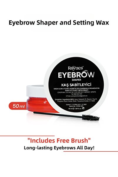 Royues Eyebrow Fixing Wax Styling Shine Lifting Effective Volumizing 8 Hours ...