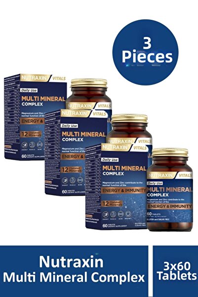 Nutraxin Humanlife Multi Mineral Complex 60 Tablets 3 Pieces
