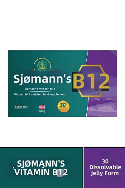 Sjomann's جل مضغ B12 30 قرصًا
