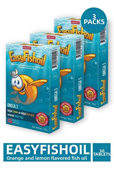 Easy Fishoil Easyfishoil 30 Gel Tablets 3 Pieces