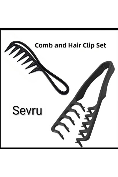 SEVRU Set profesional de piepteni 2 în 1 pentru coafat părul Pieptene de frizer/Pieptene miraculos