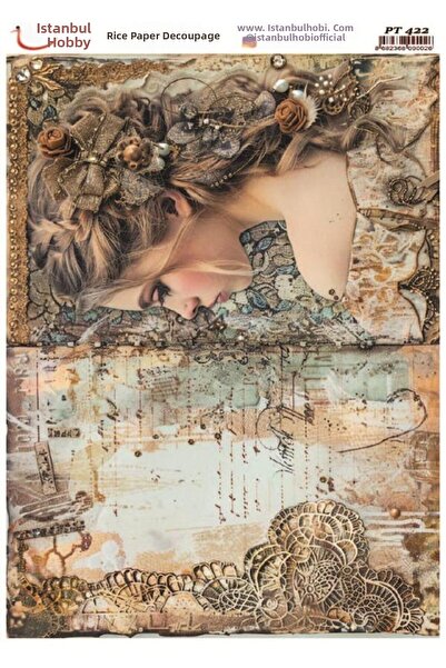 İstanbul Hobi Brass Decopage Paper 30X42Cm Pt-422