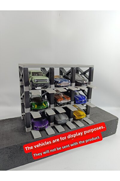 Pryod رافعة جراج صغيرة مكونة من 9 قطع لنموذج مركبات بمقياس 1/64