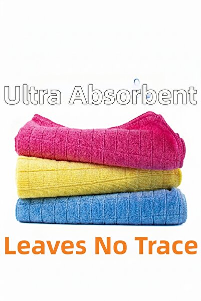 CAQA HOME طقم من 3 قطع من قماش المطبخ – 40×40 سم 350 جرام/متر مربع – فوط تنظي...