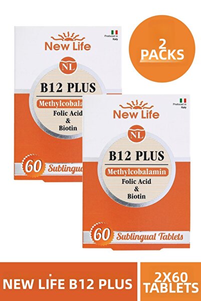 New Life هيومنلايف بيتامين ب12 بلس ميثيلكوبالامين 60 قرص 2 عبوة