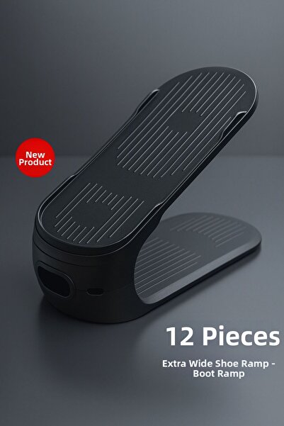 Funny Life Hobby Life 12 Pieces Boot Shoe Ramp Black - Extra Wide, Thick and ...