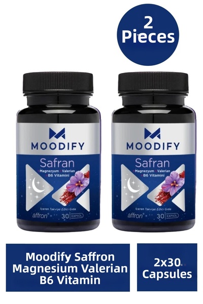 Moodify هيومنلايف - مكمل غذائي يحتوي على الزعفران والمغنيسيوم والفالييريان وف...