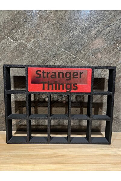 3Dklasiko Stranger Things Themed Figure Stand |   12-Compartment Collection Shelf (Stand Only)