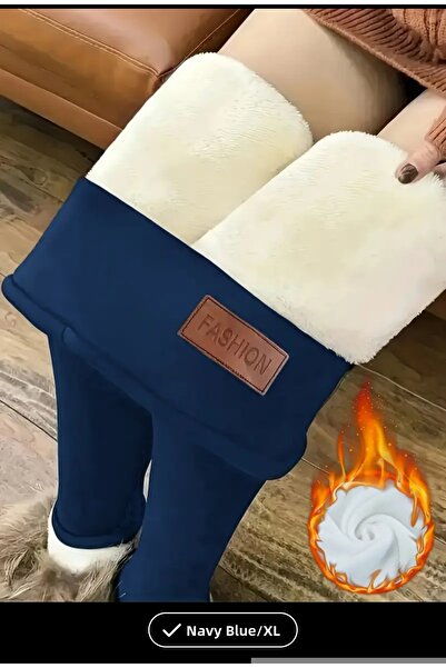 ORGANICYOU Yiwushi Fleece Lined Warm Leggings for Women, Comfortable Fleece Leggings for Fall and Winter XL