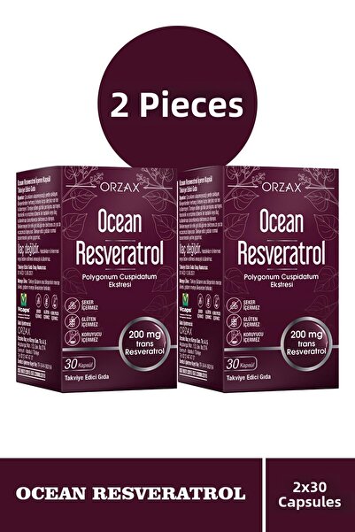 Ocean Humanlife Resveratrol 200 Mg 30 Capsules 2 Pieces