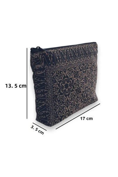 Wallery Bags حقيبة مكياج صغيرة متعددة الأغراض منقوشة