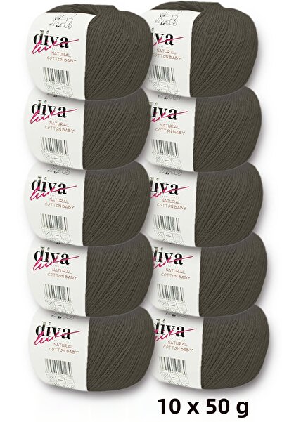 Diva İplik خيوط أميجورومي فاخرة (PANÇ) للأطفال، قطن ناعم 500 جرام (عبوة من 10...