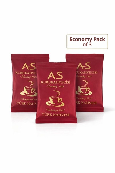 AS Kurukahvecisi Turkish Coffee 100 GrFoil X 3 Pieces