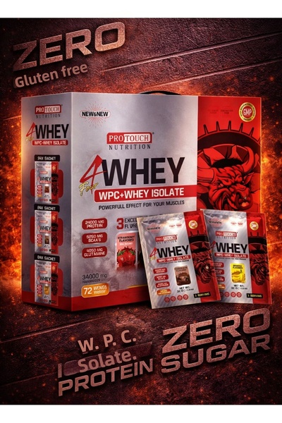 PROTEİN CENTER بروتاتش نيوتريشن 4 ويه دبليو بي سي + بروتين معزول 2304 جرام 72...