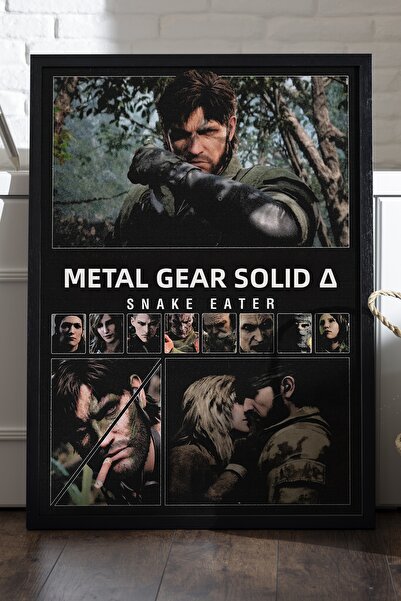 Duvarda Αφίσα Metal Gear Solid 6 με μαύρο ξύλινο πλαίσιο, διακοσμητικός πίνακ...