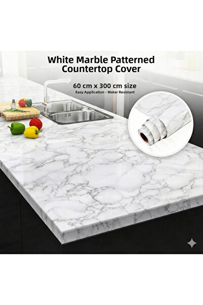 CALIBURN Heat and Water Resistant Kitchen Countertop, Table, Cabinet Covering...