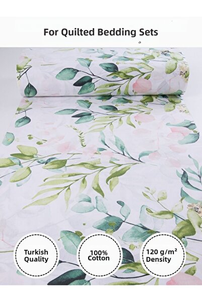 FabricMarket Colorful Printed Ranforce Fabric – 100% Cotton Bedding Fabric, 2...