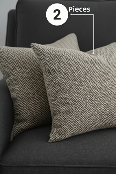 DOGO HOME Bohemian Decorative Punch Pillow Cushion Cover |   45X45 Brown