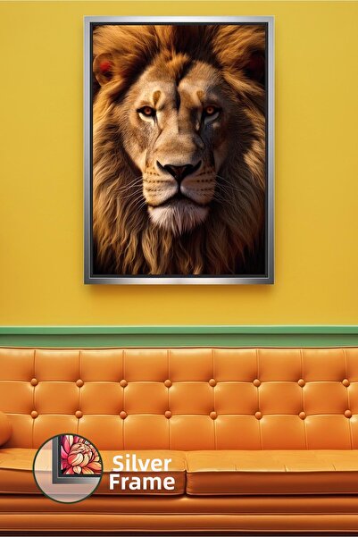 KOSS Dijital Φωτογραφία ζώων με λεπτομέρεια από κοντά, ανδρικό λιοντάρι, ρεαλ...