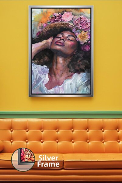 KOSS Dijital Ρομαντική διακόσμηση σαλονιού με καλλιτεχνικό στυλ με εικόνα πορ...