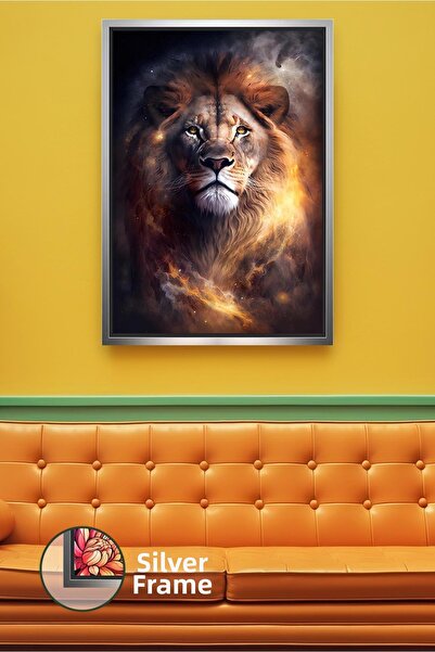 KOSS Dijital Пламенен лъв Фигура с животинска тематика Модерна декорация за в...