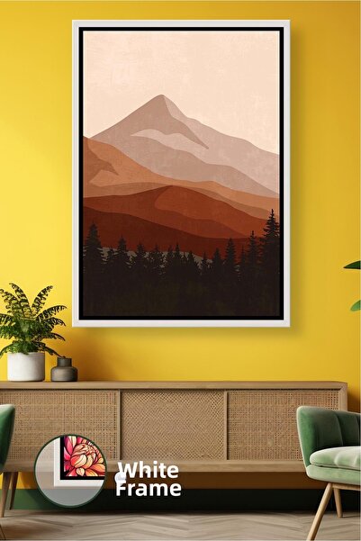 KOSS Dijital Tablou pe pânză înrămat cu peisaj de munte boem, care oferă un a...