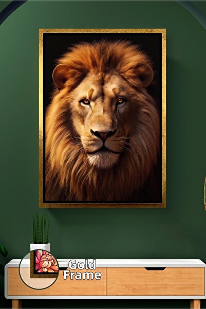 KOSS Dijital Pictură cu leu, față de leu masculin, tematică animală, pictură ...