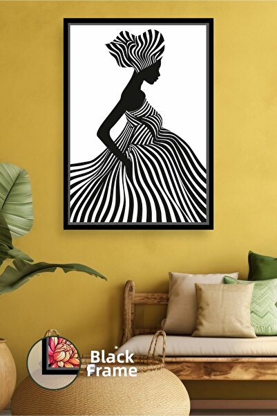 KOSS Dijital Pictură pe pânză înrămată în stil de artă minimalistă abstractă,...