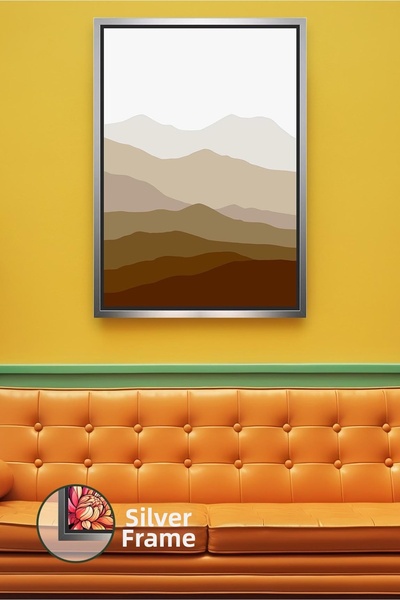 KOSS Dijital Tablou modern pe pânză înrămată, inspirat de arta boemă, în tonu...