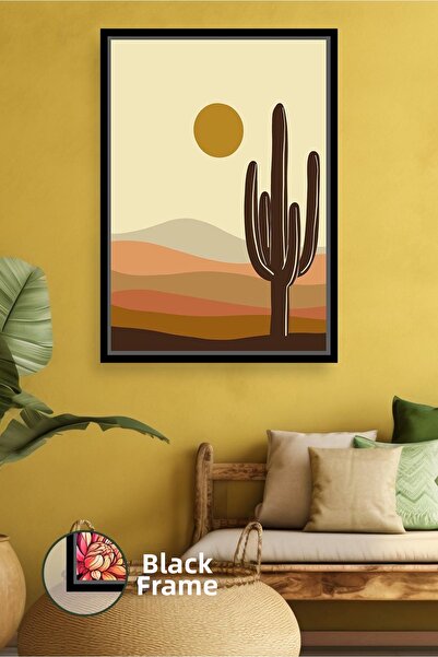 KOSS Dijital Pictură pe pânză în stil boho, peisaj de deșert, cu model de cac...