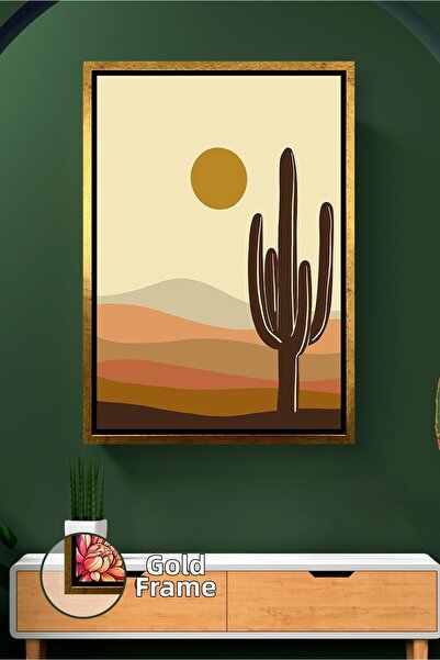 KOSS Dijital Pictură pe pânză în stil boho, peisaj de deșert, cu model de cac...