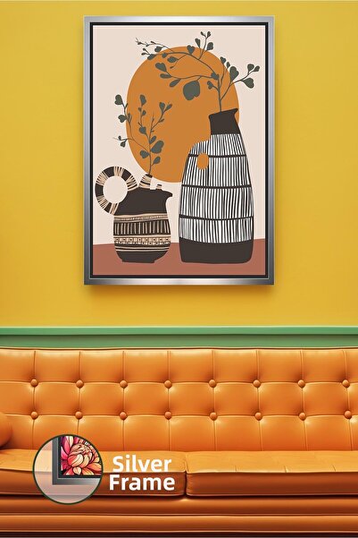 KOSS Dijital Διακόσμηση τοίχου με μοτίβο βάζου Bohemian Στιλ Boho Floral Μοντ...