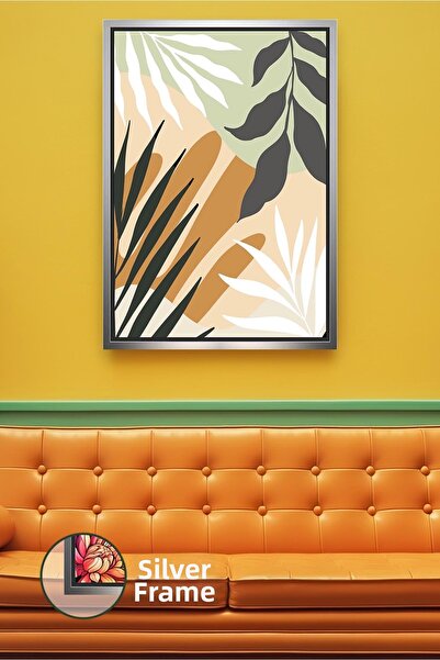 KOSS Dijital Decor de perete natural simplu în stil boho, cu model de frunze,...