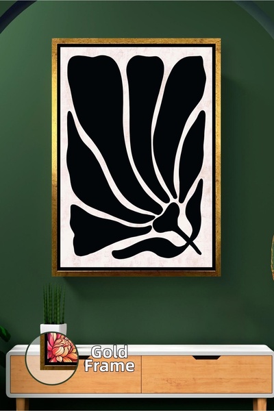 KOSS Dijital Pictură de perete modernă, minimalistă, cu model de flori boho, ...