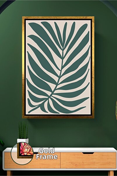 KOSS Dijital Model de frunze verzi în stil boem, decorare naturală, compatibi...