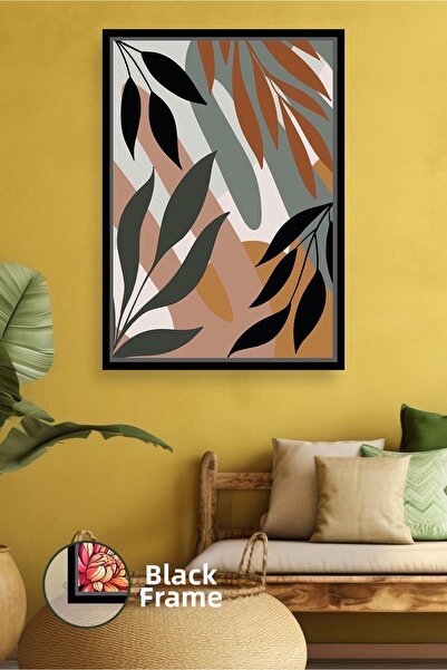 KOSS Dijital Pictură pe pânză înrămată, inspirată de arta boemă, cu detalii d...