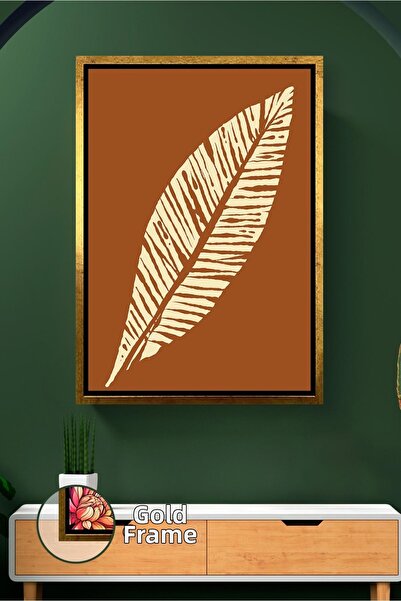 KOSS Dijital Decor boem cu model de frunze tropicale, în stil natural, în ton...