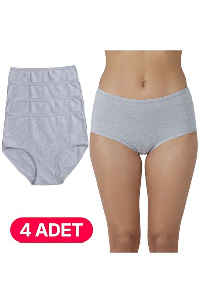 FUNELLA Women's 4-Pack High Waist Plain Panties