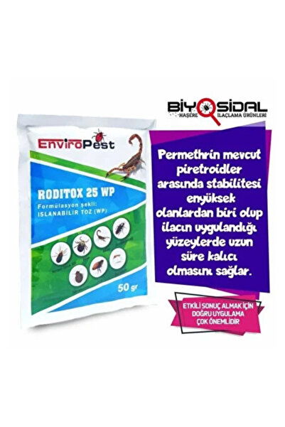 enviropest Roditox 25 Wp Kırmızı Tavuk Biti Haşere Ilacı;kene, Akrep,hamamböceği
