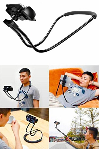 Genel Markalar Boyuna Asılan Telefon Tutucu Portatif Stand Boyun Askılı Tutacak