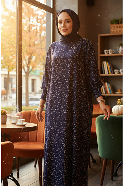 sefamerve Φόρεμα με σχέδιο 7137-02 Navy Blue