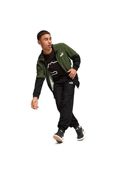 Puma Woven Tracksuit Erkek Yeşil Günlük Stil Eşofman Takımı 67596631