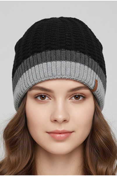 balkonda Tricotaj clasic basic Beanie Căptușit, care protejează de frig, țesu...