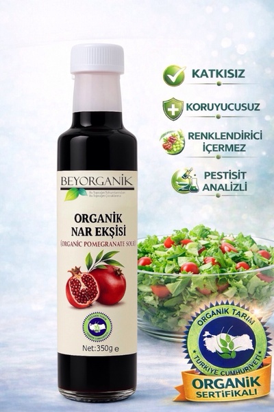 BEYORGANİK Organik Nar Ekşisi 350gr (%100 NAR)