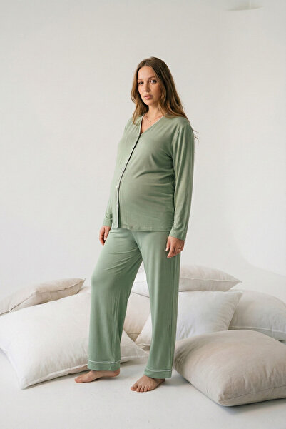 Mivoon Set cămașă de noapte din țesătură de bambus - material reiat modele cu...