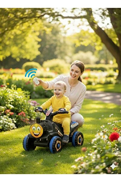 ujtoys Thomas Kumandalı Akülü Tren Atv 2-4 Yaş Çocuklar Için