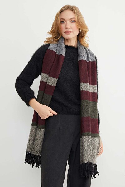 Fulla Moda Çizgili Şal