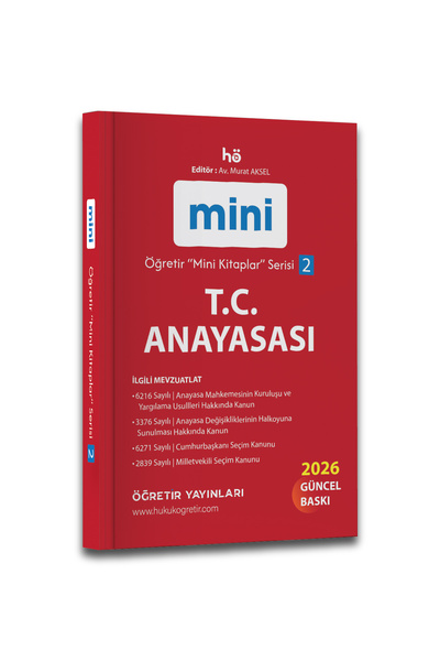 hukuk öğretir 2025 T.c. Anayasası - Türkiye Cumhuriyeti Anayasası Cep Kitabı ...