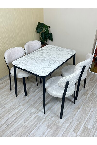 DİLETTO 70x110 YEMEK MASA TAKIMI MUTFAK MASASI 4 KİŞİLİK MASA SANDALYE TAKIMI...