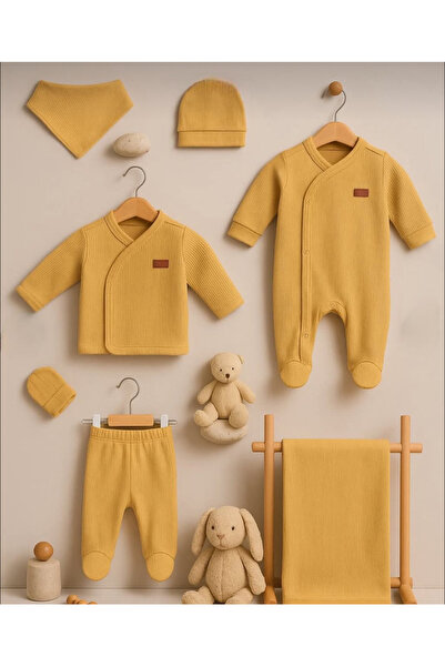 mini mia 0-3 Months Baby Newborn 7 Piece Set Hospital Release 100% Cotton